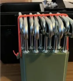 container for ice screws