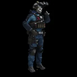 GHOST Action Figure STL+OBJ+FBX (Rigged)