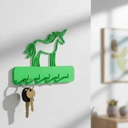 Modern Wall-Mounted Key Holder – Minimalist 3D Printable Entryway Organizer