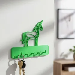 Modern Wall-Mounted Key Holder – Minimalist 3D Printable Entryway Organizer