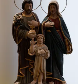Realistic Holy Family Nativity Scene - Sacred Christian Statue STL