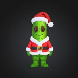 Santa Pickle Cartoon