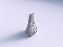 Vase grounded tilted triangle 3D print model