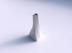 Vase twist tilted triangle with helix smooth 3D print model