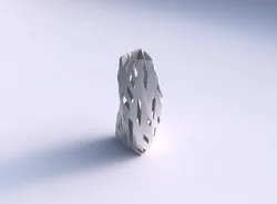 Vase twist triangle with cuts 3D print model