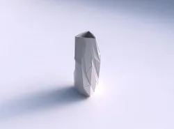 Vase twist triangle with random triangle plates 2 3D print model