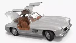 1955 Mercedes Benz 300SL Gullwing Rigged for Maya 3D model