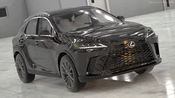 2023 Lexus RX 350 Black Rigged for Cinema 4D 3D model