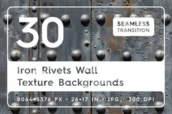 30 Iron Rivets Wall Texture Backgrounds CG Textures in Metal 545739