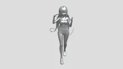 anime-style girl in casual summer clothes