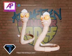 Aquateen MC PeePants Worm version Free 3D Print Model in Figurines 546016