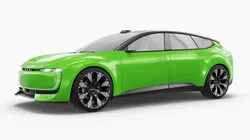Audi E Premium Electric SUV Green 3D model