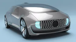 Autonomous Electric Sedan Prototype Silver 3D model