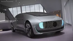 Autonomous Electric Sedan Prototype Silver 3D model