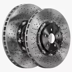 Ceramic Brakes with Cracks 3D model