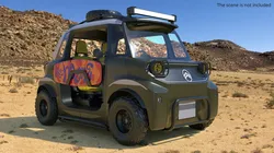 Citroen Ami Two-Seater Offroad Vehicle Rigged for Cinema 4D 3D model