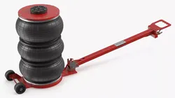 Compact Air Spring Vehicle Jack Red 3D model