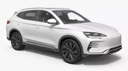 Contemporary Electric Passenger SUV White 3D model