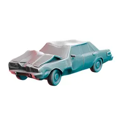 Crashed Car IV - Scale Tabletop Model 3D print model