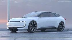 Futuristic Electric Crossover White 3D model