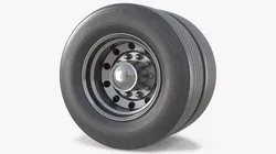 Industrial Transport Twin Wheel 3D model