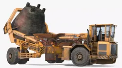 KAMAG Slag Transporter Used Rigged for Maya 3D model