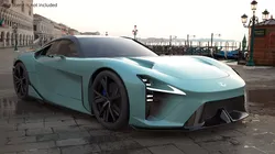 Lexus Sport Concept Car Vehicle Turquoise Rigged 3D model