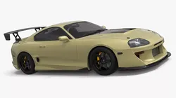 Low Stance Coupe Carbon Detail Drift Style 3D model