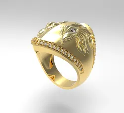 MAJESTIC EAGLE GOLD RING