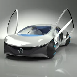 Mercedes Vision AVTR Rigged for Maya 3D model