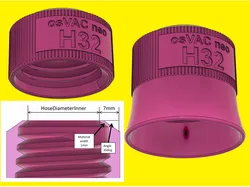 osVAC neo H32, Hose Adapters 25-53mm + step + Fusion 360