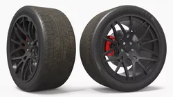 Performance Off Road Wheel Black 3D model