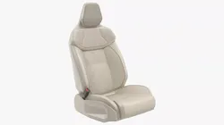 Premium Automotive Seat Beige 3D model