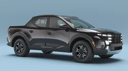 Road Vehicle Compact Pickup Black Open Bed Simplified 3D model