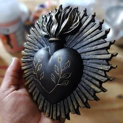 Sacred Heart Wall Ornament 3D Print Model in Decor 545578