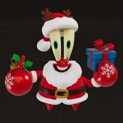 Santa Claus With Mr. Krabs