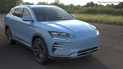 Seal U BYD Electric Family SUV Blue Rigged 3D model