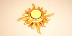 StarLight Tealight Holder Decor 3D Print Model in Lighting 546018