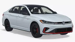 Volkswagen Jetta GLI Sedan Vehicle Light Gray 3D model