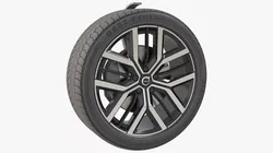 Volvo EX60 Multi Spoke Alloy Wheel Black 3D model