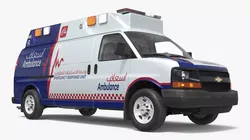 2026 Dubai Chevrolet Ambulance Van with Interior 3D model
