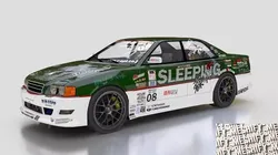 90s JDM Sports Sedan Low Poly Low-poly 3D model