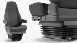 Air Suspension Driver Seat with Cushion Support 3D model