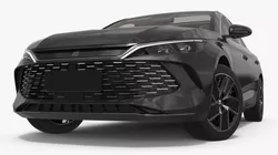 BYD Qin L DM-i Eco Hybrid Space Black Rigged for Maya 3D model