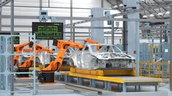 Car Assembly Line Rigged for Maya 3D model