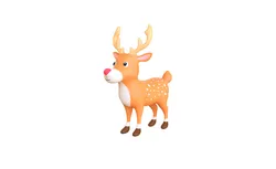 Cartoon Reindeer 2 Cute