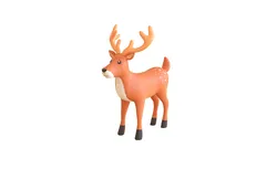 Cartoon Reindeer 4 Cute