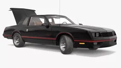 Chevrolet Monte Carlo SS Classic Coupe Rigged for Cinema 4D 3D model