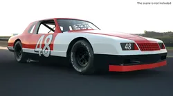 Chevrolet Monte Carlo SS Stock Car Red White Simplified 3D model