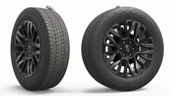 Chevrolet SUV Off Road Wheel Tire Black 3D model